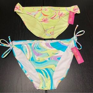 Ninety-Nine Bikini Bottoms, 2 sold as a pair. Size XL and Size XXL. Both are NWT